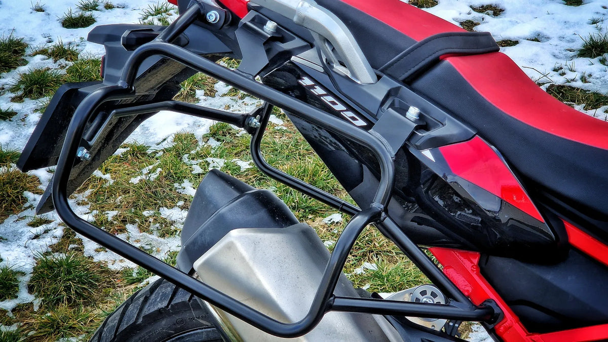 Set: Support Valises Laterales Pour Honda Africa Twin Adventure Sports 1100 20 22 Bagtecs Slp P Coffres Et Sacoches Sangle Loops Set 6er Big Pack Bleu A183364 0
