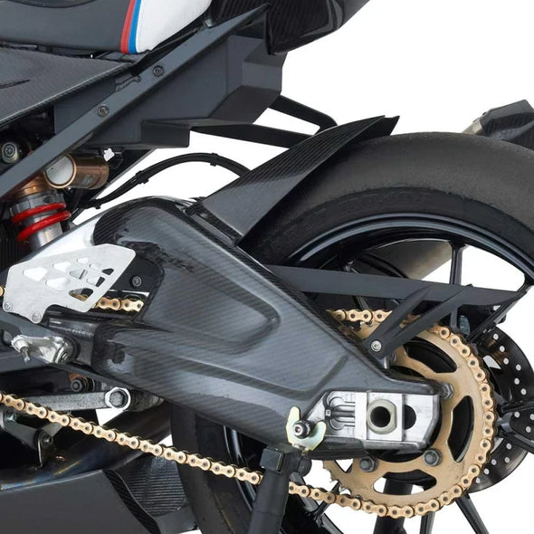 BMW S1000RR Protection anti-éclaboussures arrière en carbone, brillant, 09-18