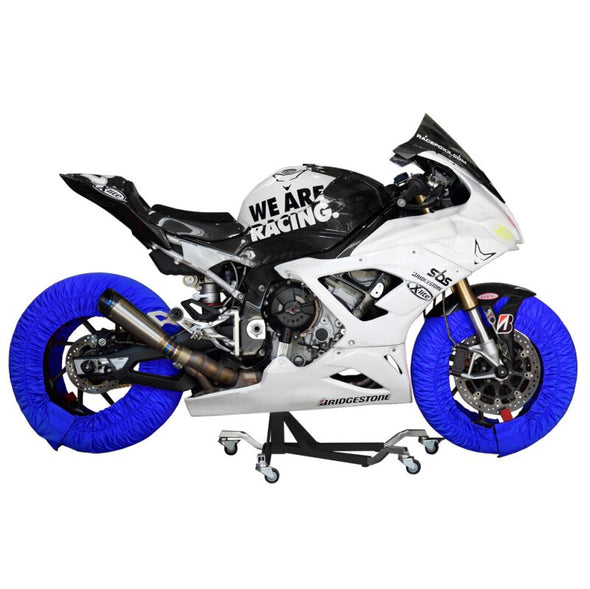 PRO DIGITAL Motorradreifen-Heizdecke bis 99°C SUPERBIKE Blau