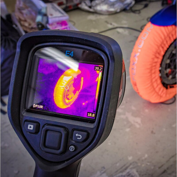 Mantas calefactoras para neumáticos de moto PRO DIGITAL hasta 99°C SUPERBIKE Amarillo Fluo