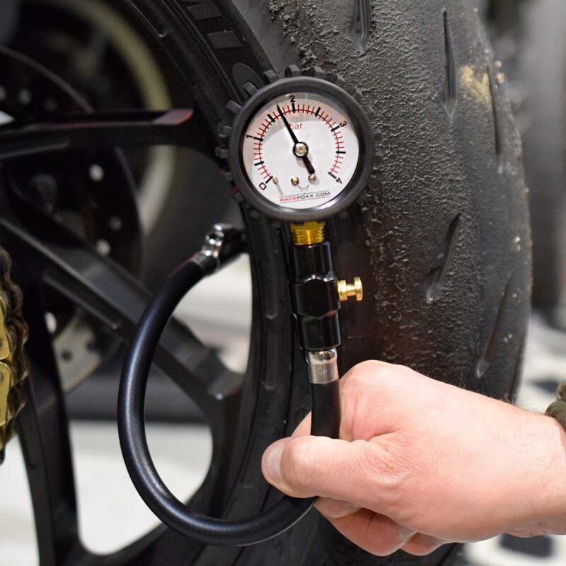 Manomètre de pression de pneu professionnel, numérique 0-255 Psi Jauge de pression  de pneu de voiture numérique 4 unités d'affichage Lcd Pistolet de gonflage  pour moto Bike Truck Rv Suv