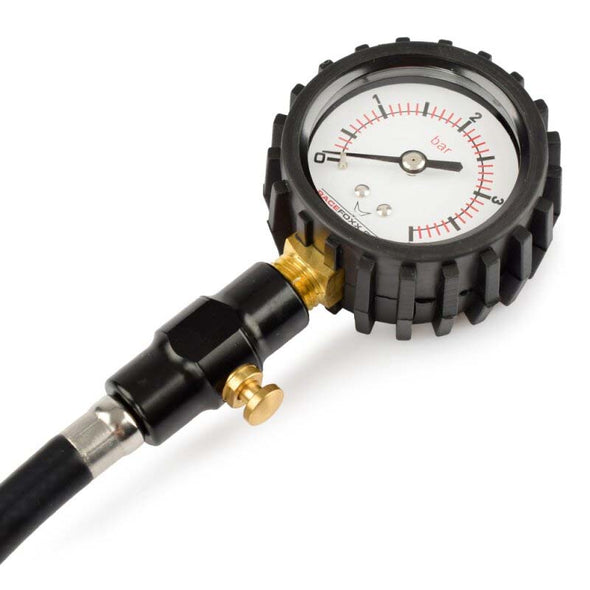 Manómetro ANALÓGICO S, Manómetro de neumáticos profesional con conexión patentada