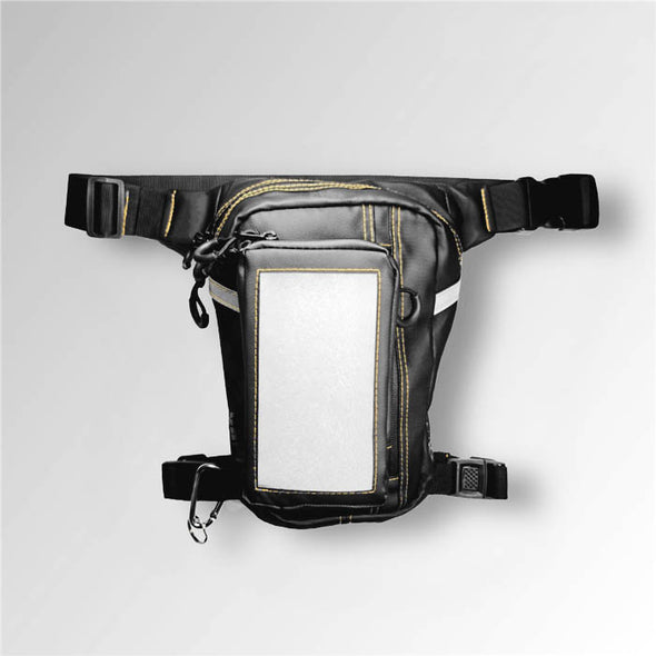 Multifunktionale Oberschenkeltasche mit Smartphone-Fenster