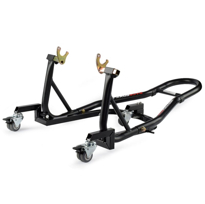 TRMLBE Support Moto Avant Et Arrière En Acier - Béquille Universelle Yamaha Honda Kawasaki