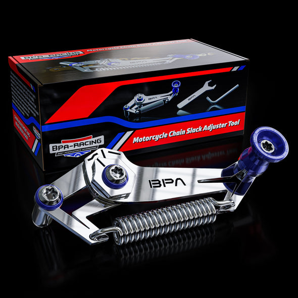 BPA RACING FRANCE - Herramienta de ajuste de tensión de cadena de moto azul