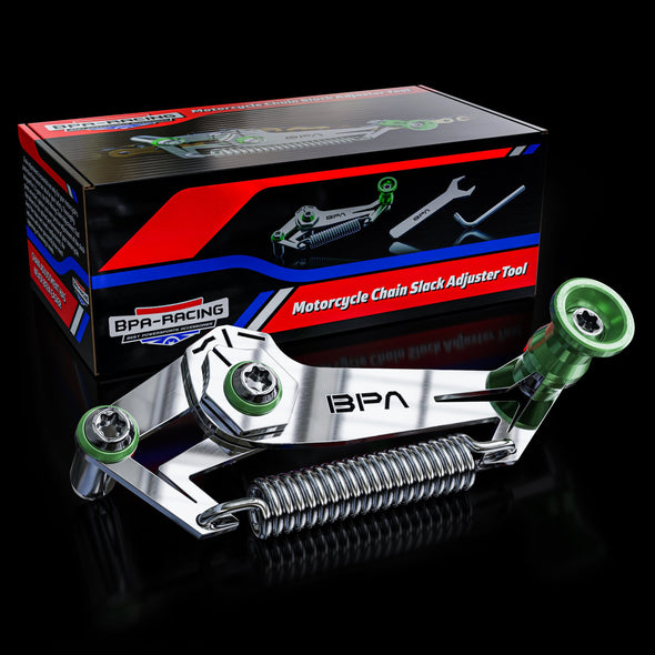 BPA RACING FRANCE – Grünes Werkzeug zum Einstellen der Kettenspannung für Motorräder